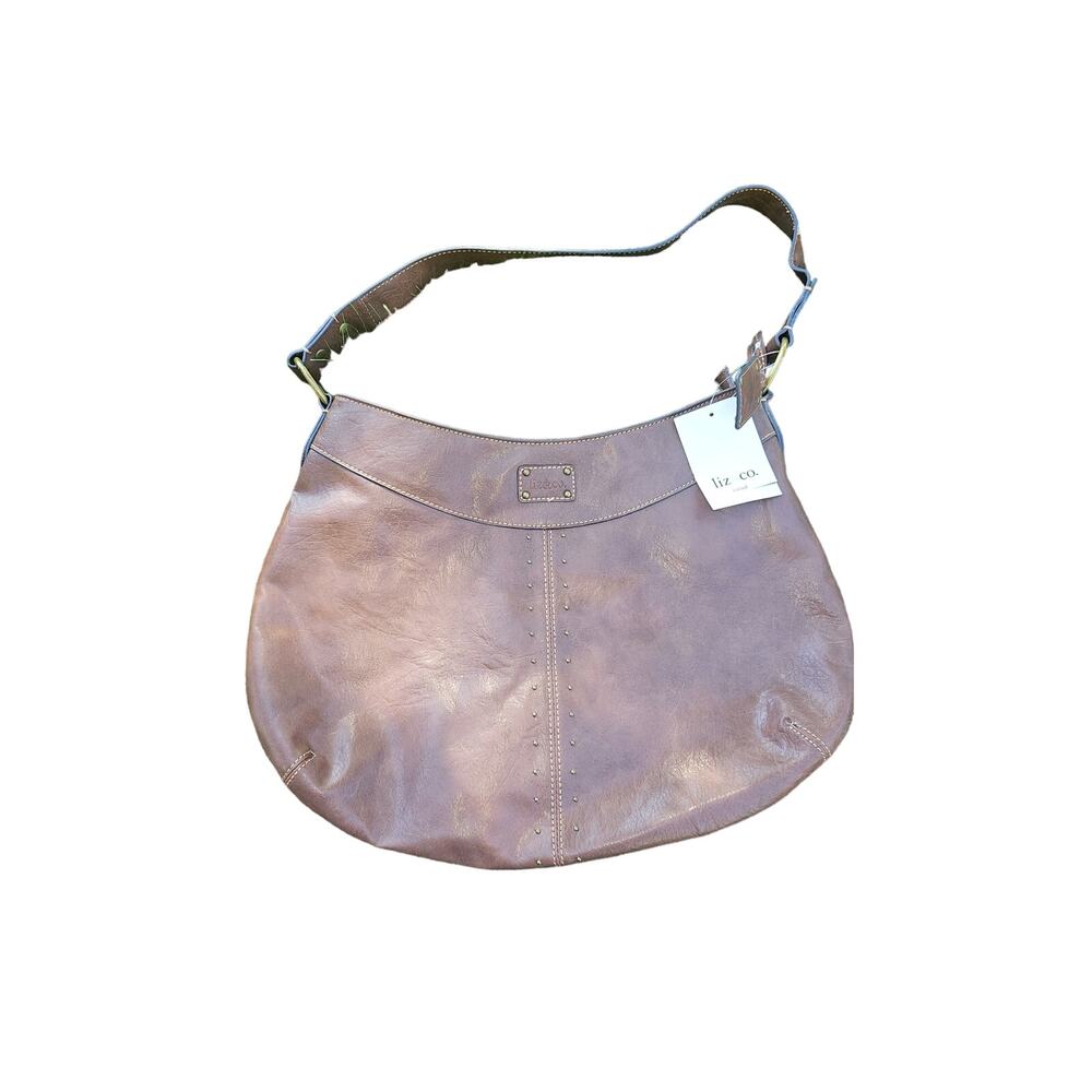 NWT Liz Co. DK tobacco brown Marsha‎ purse